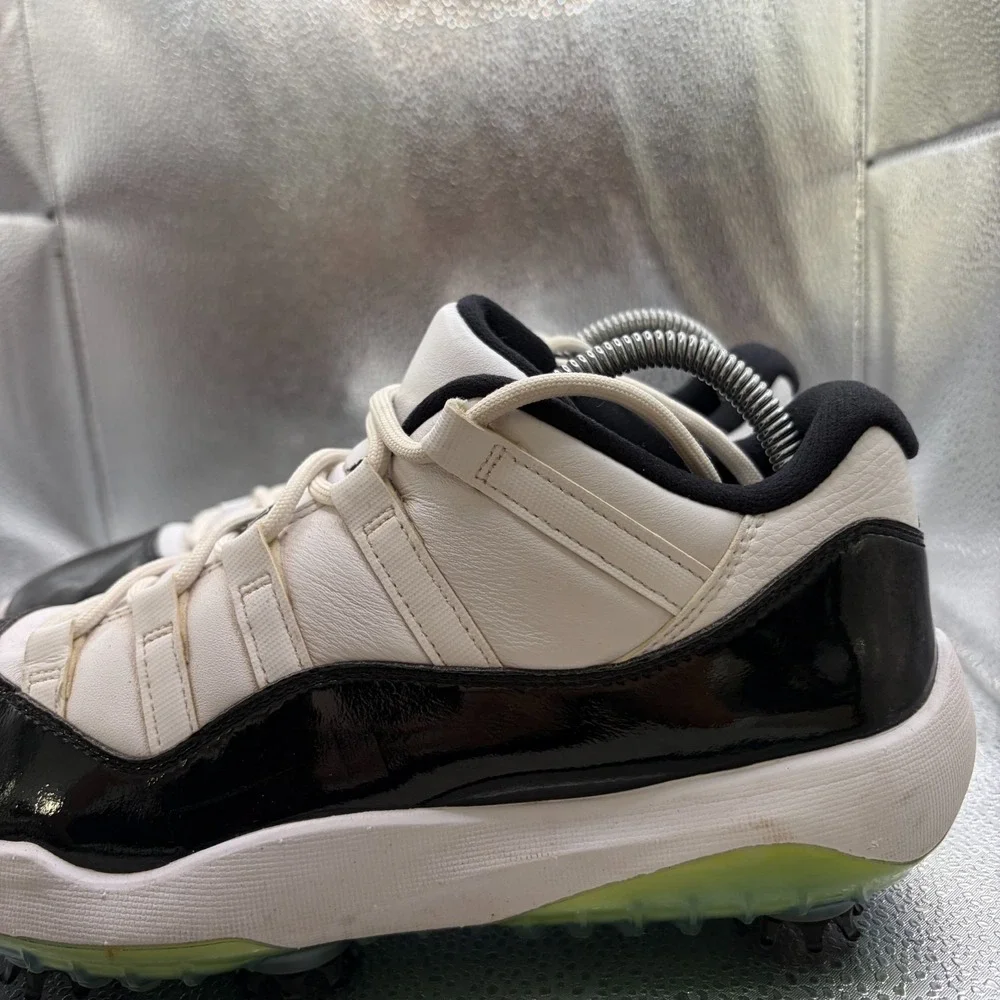 Size 9 Jordan 11 Golf Low Concord White Black Mens Athletic Shoes AQ0963-101